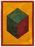 Sol LeWitt, Untitled (Cube), 1991, Gouache on card. Approx
