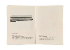 Sigmar Polke, Untitled, 1968, Ballpoint pen on printed page of an exhibition catalogue