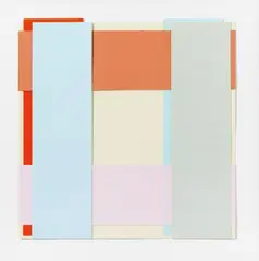 Face 34 by Imi Knoebel, 2003/2014, Acrylic on plastic foil, collaged, sold Dec 2023