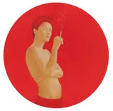 Salustiano, Hunter Carlota Fumando, 2004, Natural pigments and acrylic resin on canvas on wood. ⌀