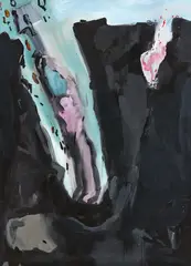 Volker Tannert, Feuchte Adressen, 1981, Acrylic and synthetic resin on muslin