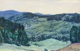 Walter Leistikow, Landschaft mit Blick auf den großen Inselberg