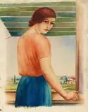 Georg Schrimpf, Mädchen am Fenster