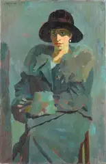 Bernhard Kretzschmar, Bildnis Stephanie Dittmayer, 1928, Oil on canvas