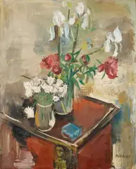 Annot, Pfingstrosen und Iris, Presumably 1920s, Oil on canvas