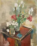 Annot, Pfingstrosen und Iris, Presumably 1920s, Oil on canvas