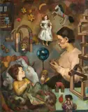 Otto Herbig, Traum des Kindes, 1938, Oil on canvas
