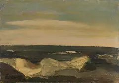 Constant Permeke, Dünenlandschaft, Oil on artist's board