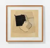 Ella Bergmann-Michel, Wasserstände, 1932, Gouache, India ink, pencil, collage, and perforation on brownish paper, mounted on a board