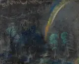 Jean Léon Fautrier, L'arc en ciel, 1926, Oil on canvas, partly scratched