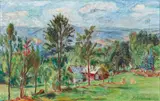 Hans Purrmann, Landschaft near Schreiberhau, 1934, Oil on canvas