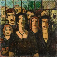 Hans Grundig, Gruppenportrait, 1950s, Oil on canvas