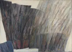 Struktur by Peter Herkenrath, 1958, Oil on canvas, sold Dec 2023
