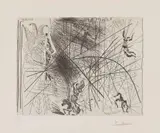 Pablo Picasso, Vieux Bouffon contemplant des Acrobates. I, 1968, Etching on wove paper