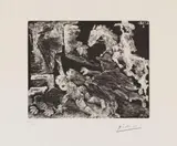 Pablo Picasso, La Célestine. Poursuite, Etching on wove paper