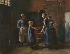 Lovis Corinth, Im Fischerhaus, 1886, Oil on canvas