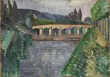 Auguste Herbin, Le pont, 1910, Oil on canvas