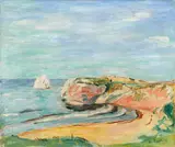 Hans Purrmann, Küstenlandschaft bei Sorrent, 1923, Oil on canvas