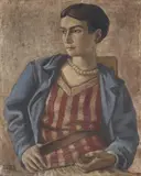 Massimo Campigli, Ritratto della moglie (Magdalena Radulescu), 1928, Oil on canvas