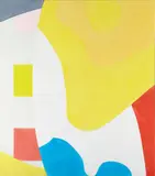 Michel Majerus, Gebilde 2, 1996, Acrylic and pencil on cotton