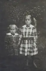 Untitled (Siblings) by August Sander, c. 1920, Vintage gelatin silver print, sold Dec 2023