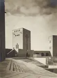 Hugo Schmölz, Tannenberg Monument near Olsztynek, formerly Eastern Prussia, 1936, Vintage gelatin silver print