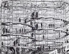 Hannover Messe by Hannes Kilian, 1965, Vintage ferrotyped gelatin silver print, sold Dec 2023