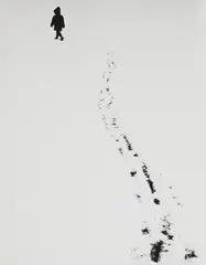 Siegfried Lauterwasser, Untitled, 1954, Vintage ferrotyped gelatin silver print on Agfa-Brovira paper