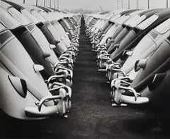 VW Wolfsburg by Hannes Kilian, 1965, Vintage ferrotyped gelatin silver print on Agfa paper, sold Dec 2023