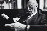 Will McBride, Konrad Adenauer im Gespräch in Cadenabbia, Italien