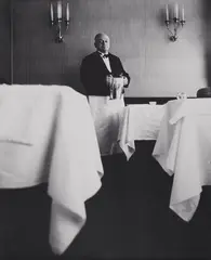 Der Oberkellner by Robert Häusser, 1963, Vintage gelatin silver print, sold Dec 2023