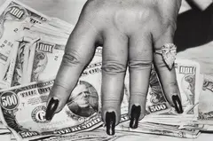 Helmut Newton, Fat Hand and Dollars, Monte Carlo, 1986, Gelatin silver print