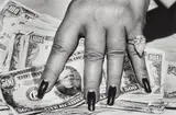 Fat Hand and Dollars, Monte Carlo by Helmut Newton, 1986, Gelatin silver print, sold Dec 2023
