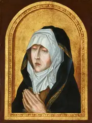 copy after Aelbert Bouts, The Virgin Mourning, Oil on panel