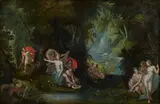 Diana and Actaeon by Flemish School Early 17th century, Oil on canvas (relined), offered Nov 2023
