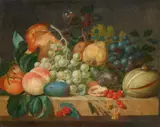 Fruit Still Life by follower of Jacob van Hulsdonck, Oil on panel, offered Nov 2023