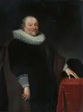 Portrait of a Man in a Wide Ruff by Dutch School 17th century, Oil on panel, offered Nov 2023