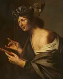 Young Shepherd with a Flute by studio of Jan van Bijlert, Oil on panel (parquetted), offered Nov 2023