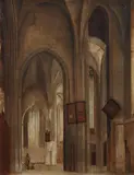 Daniël de Blieck, A Church Interior, Oil on canvas (relined)