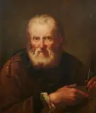 Giuseppe Nogari, Archimedes, Oil on canvas (relined)