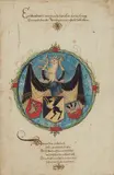 Nuremberg School around 1580, Ex Libris of a Nuremberg Citizen, Ink colours heightened with gold on paper