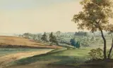 Jacob Philipp Hackert, Two Views of Neederhof near Stralsund, Brown ink and watercolour