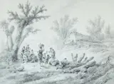 Jean-Baptiste Pillement, Country pause under a tree