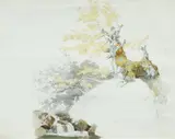 Ernst Welker, Forest Scene, Pencil and watercolour on paper
