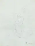 Carl Spitzweg, The nature lover, Pencil on paper