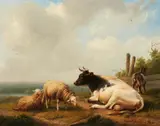 Eugène Verboeckhoven, In the Meadow