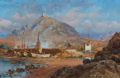 View of Tsingtau by Carl Wuttke, Oil on panel, sold Nov 2023