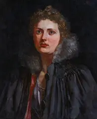 Wilhelm Trübner, Portrait of a Lady, Oil on canvas (relined)