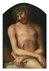 Lucas Cranach the Elder and workshop, Christ as the Man of Sorrows, Oil on panel