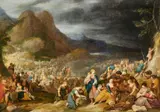 Hans Jordaens III, The Crossing of the Red Sea (Exodus 14.21-26), Oil on panel
